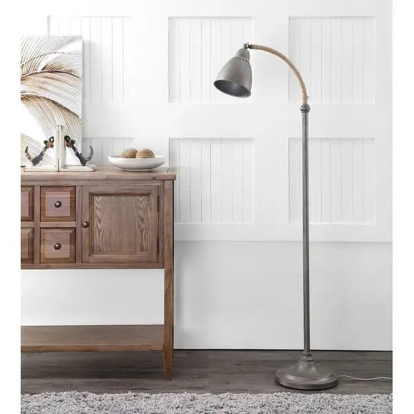 SAFAVIEH Lighting 60-inch Naldo Grey Floor Lamp - 21