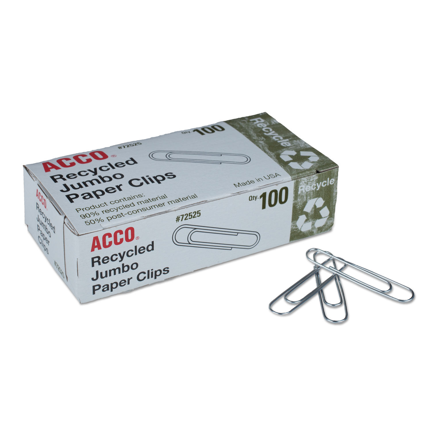 Recycled Paper Clips by ACCO ACC72525