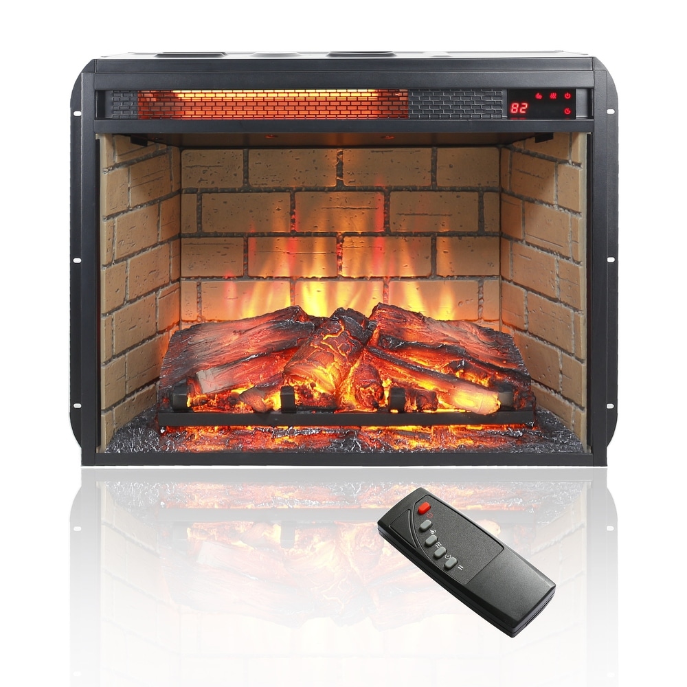 23 inch infrared quartz heater fireplace insert