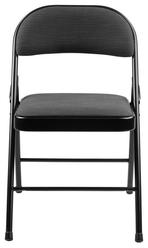 Commercialine 950 Series 29.25 quotFolding Chair in Star Trail Black (Set of 4)   Contemporary   Folding Chairs And Stools   by Homesquare  Houzz