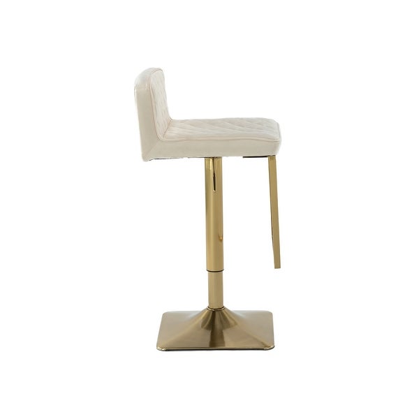 Swivel Velvet Barstool Chairs with Back ( 1pc/ctn )