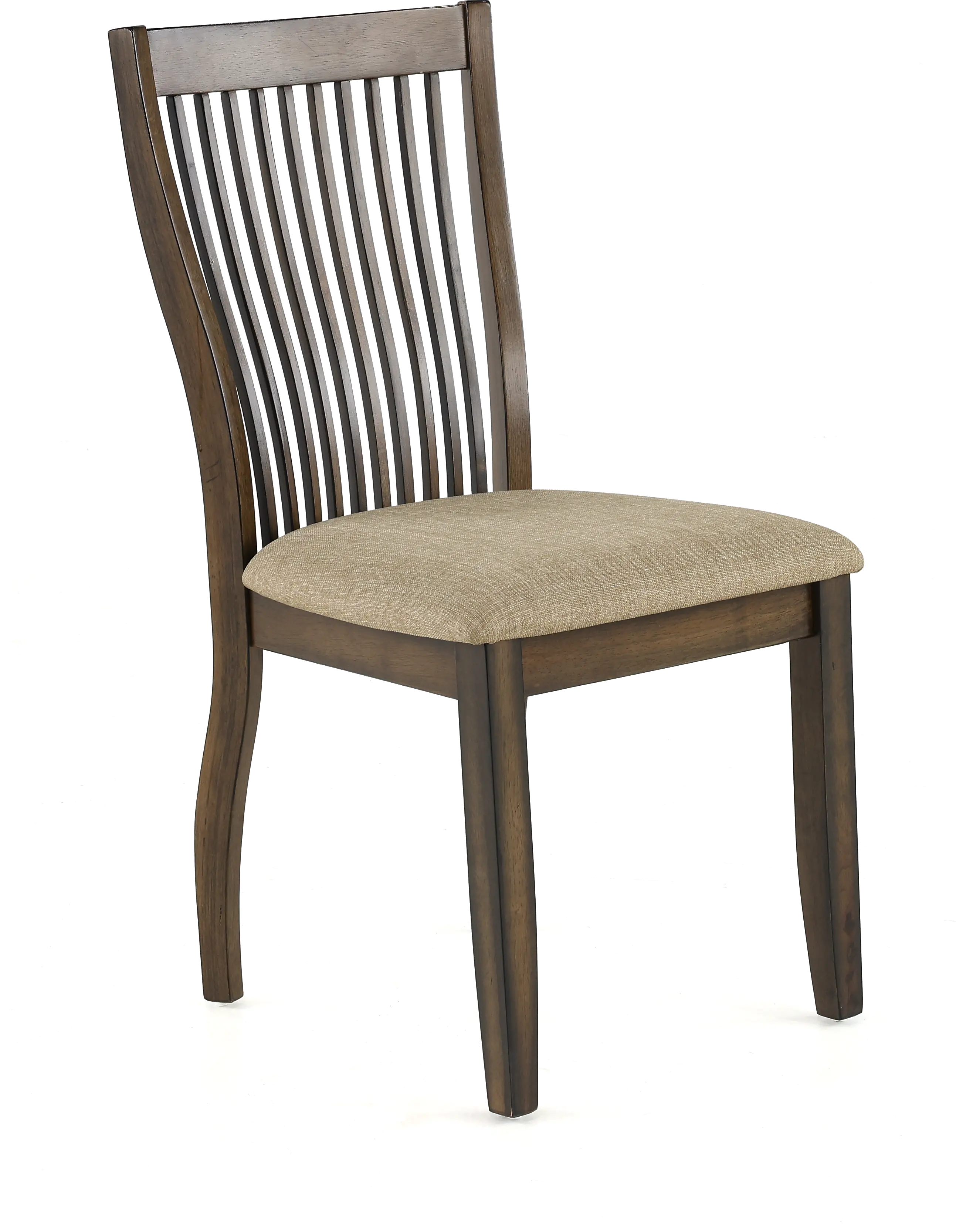 Zoey Brown Slat Back Dining Room Chair