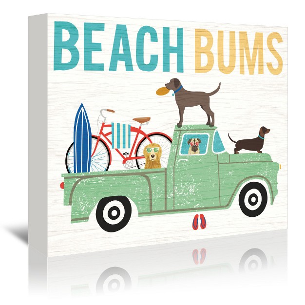 Americanflat Coastal Minimalist Beach Bums Truck I By Michael Mullan Canvas