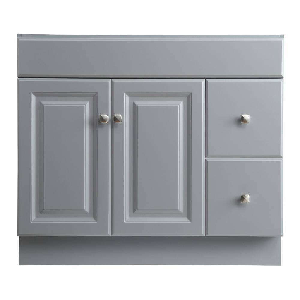 Design House Wyndham 36 in W x 21 in D Ready to Assemble Bath Vanity Cabinet Only in Gray