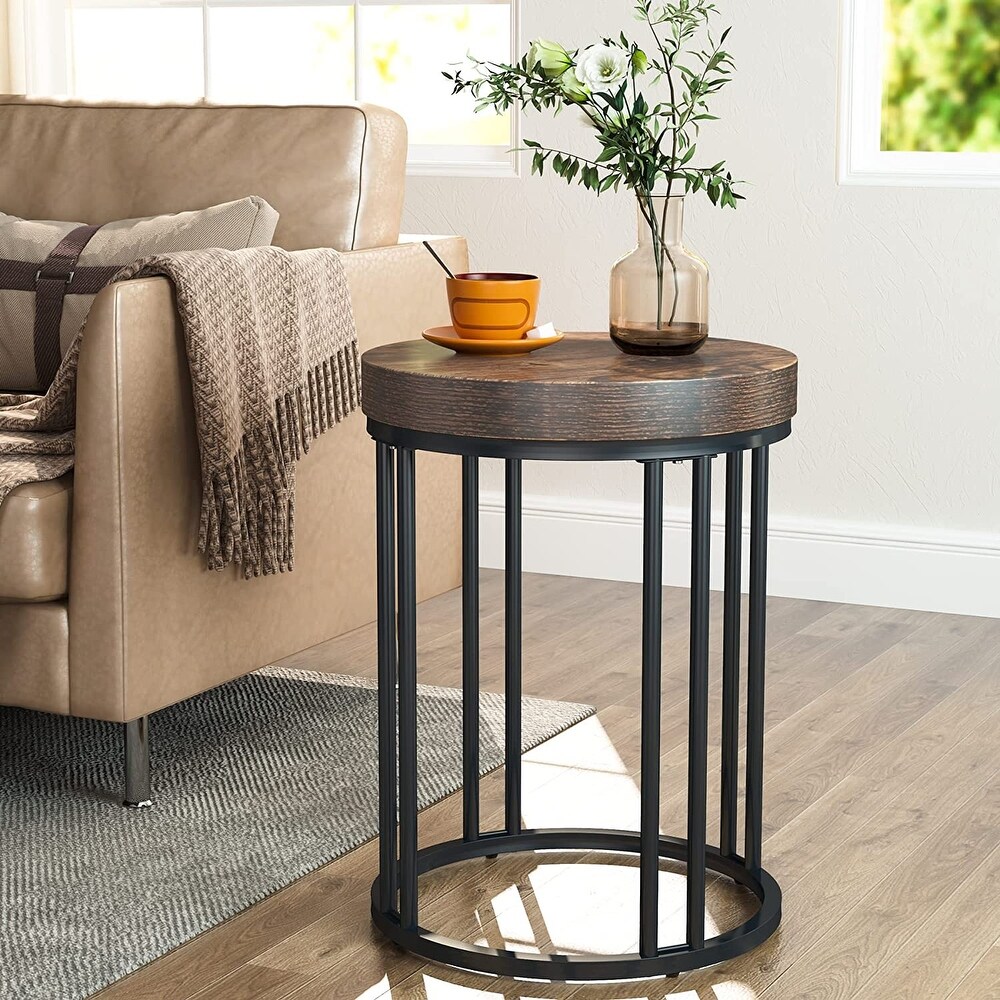 Nightstand Round Side End Table Side Table