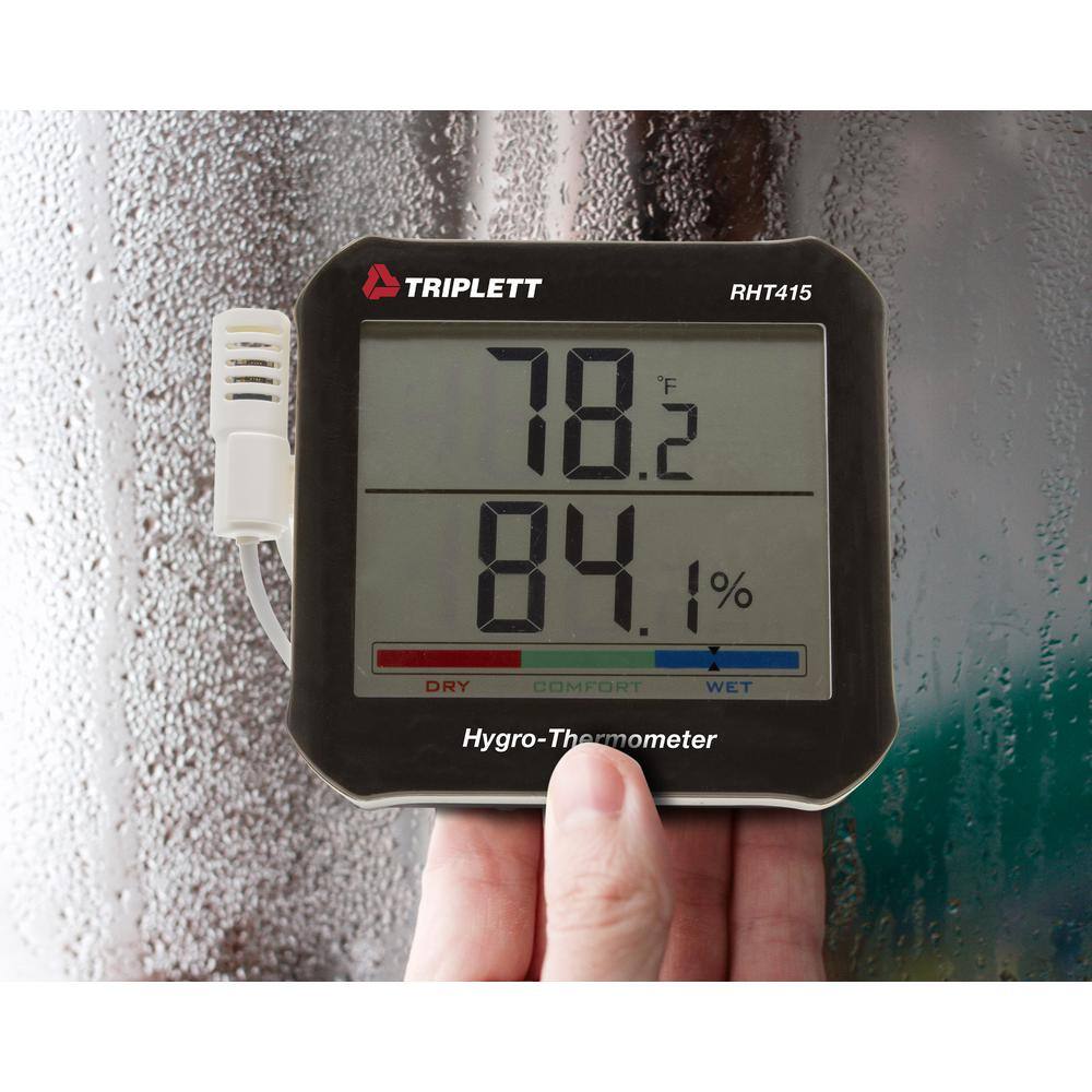 TRIPLETT Hygro-Thermometer with Remote Probe RHT415