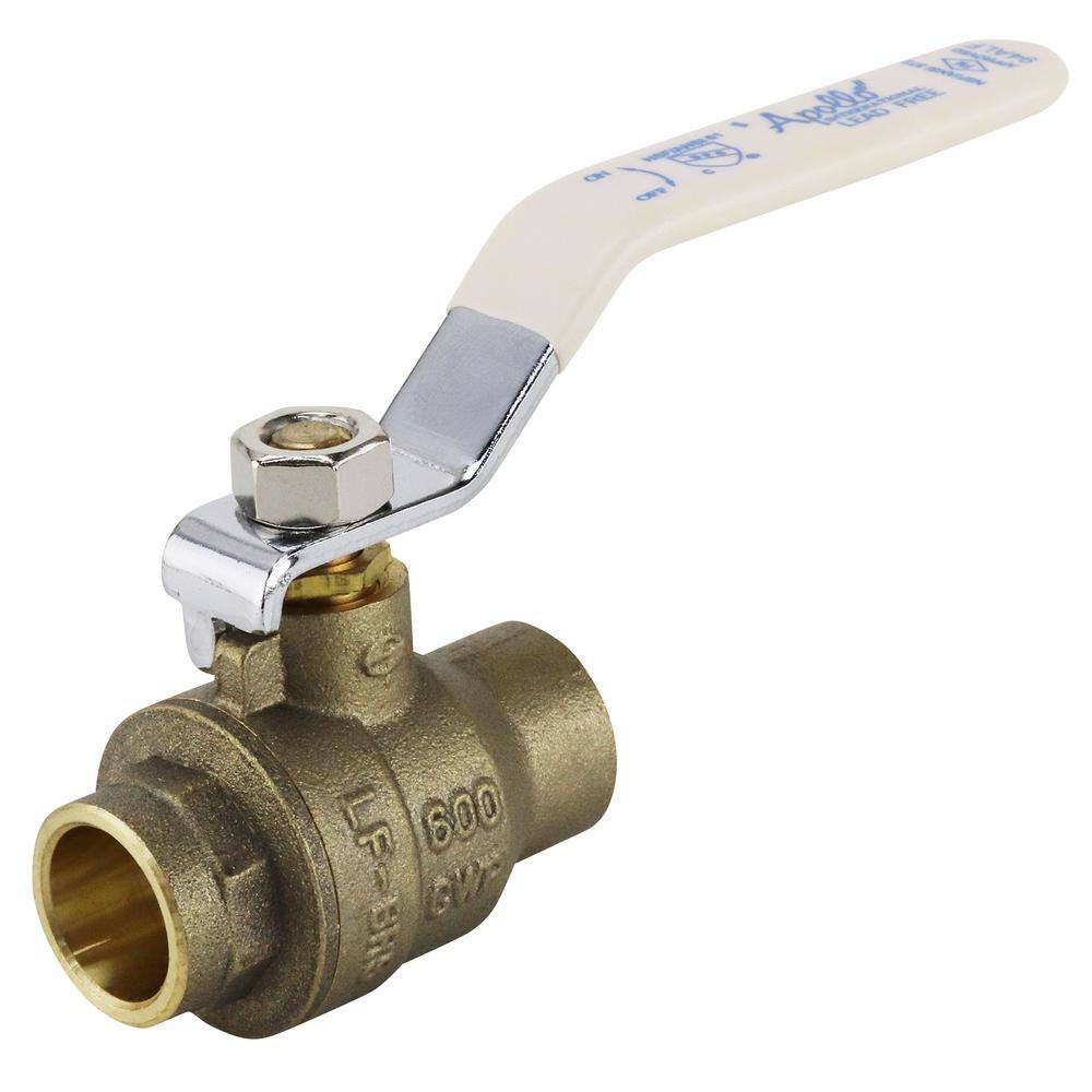 Apollo 12 in. Lead Free Brass SWT x SWT Ball Valve 94ALF20301A