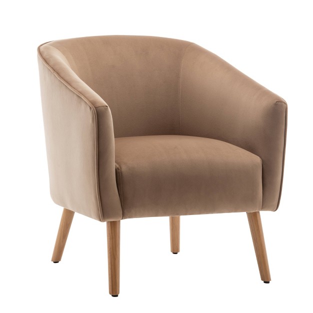 Modern Barrel Accent Chair Wovenbyrd