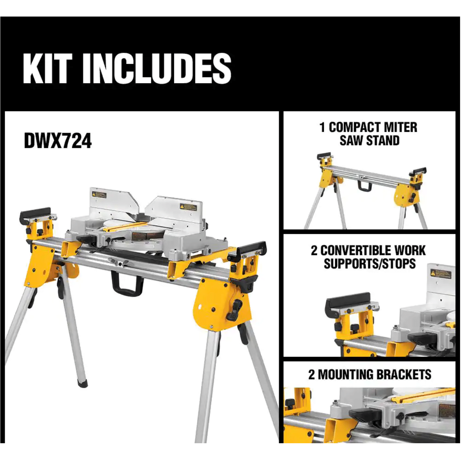 Dewalt Miter Saw Stand， Compact (DWX724)