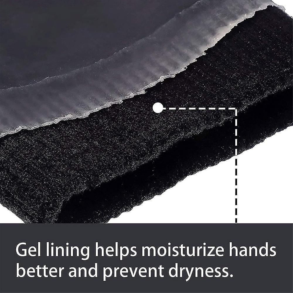 1 Pairs Moisturizing Gloves Soft Moisture Cotton Gloves ，black