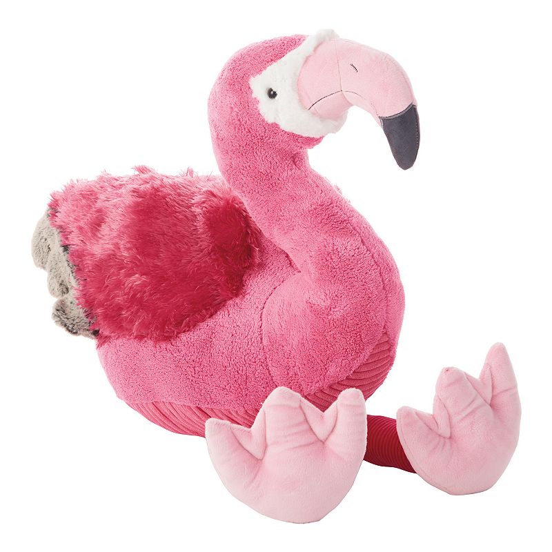 Mina Victory Plushlines Pink Flamingo Throw Pillow