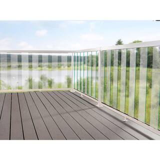 Peak Aluminum Railing Aluminum Deck Railing 6 in. Clear Glass Panel Kit 50710