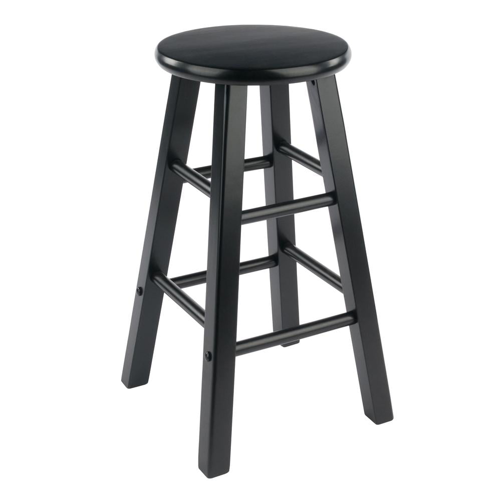 Winsome Wood Element 2-Pc 24 Counter Stool Set， Black Finish