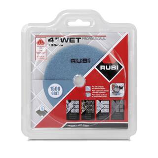 Rubi 4 in. 1500 Grit Resin Wet Polishing Pad 61961