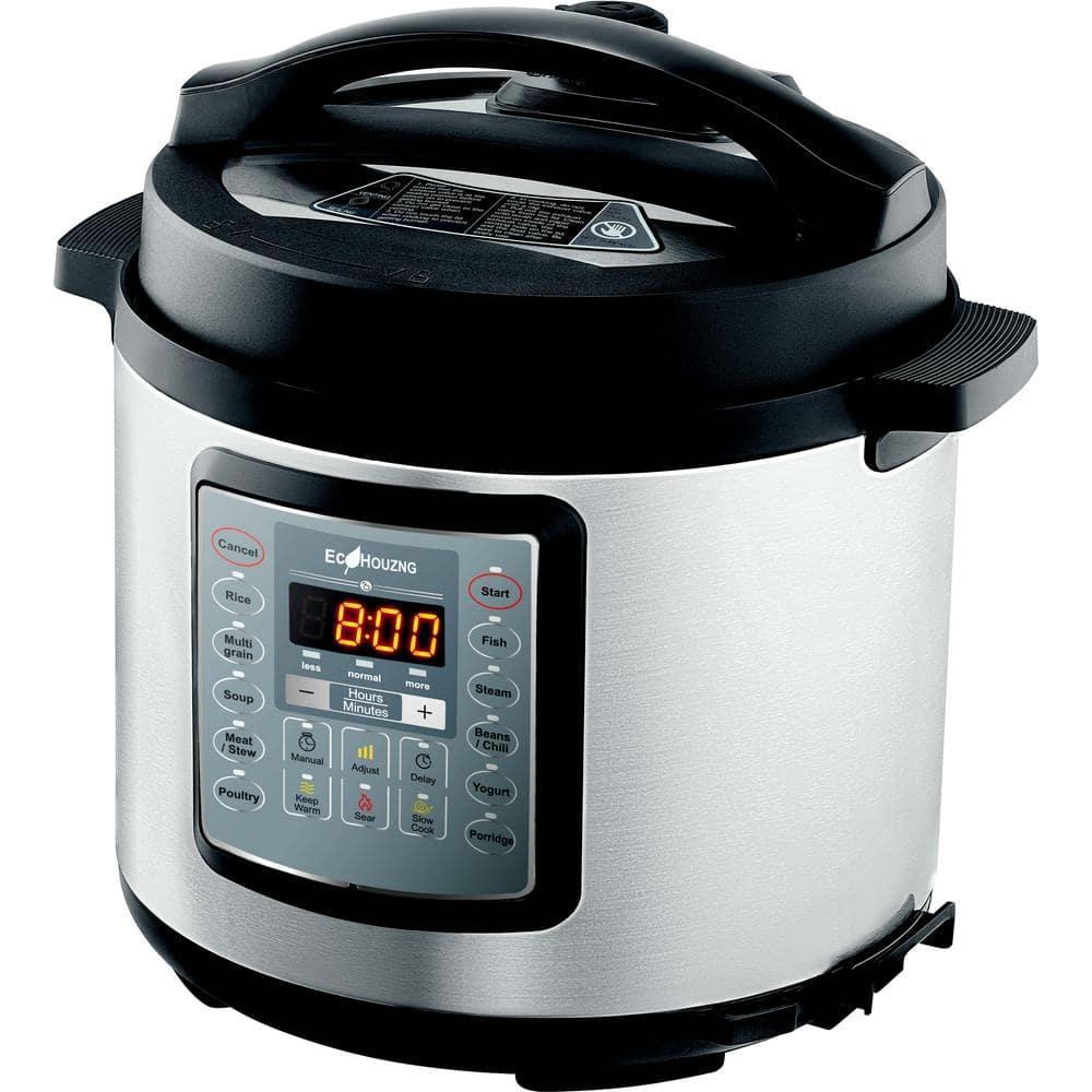 Ecohounzg Ecohouzng 6 Qt. Stainless Steel Electric Pressure Cooker ECP50034