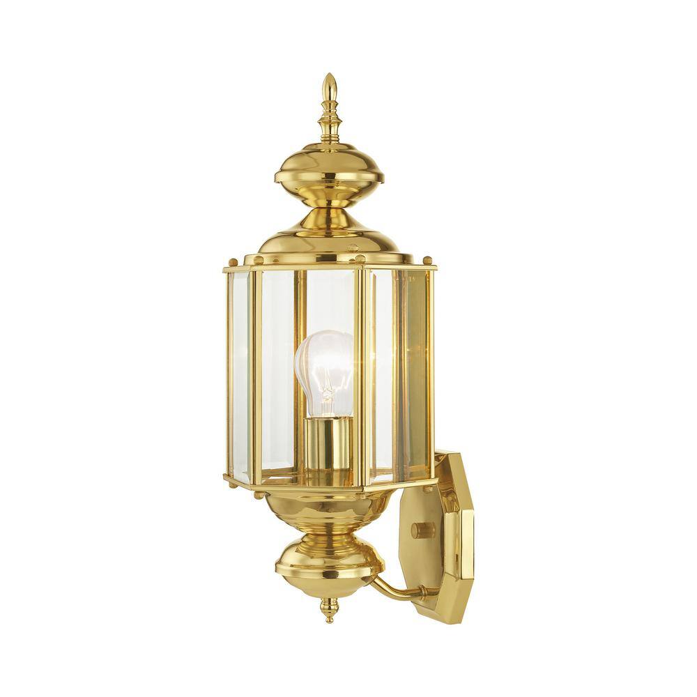 AVIANCE LIGHTING Outdoor Basics 1 Light Polished Brass Outdoor Wall Sconce 2006-02