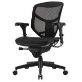 WorkPro Quantum 9000 Series Ergonomic Mesh/Mesh Mid-Back Chair， Black/Black， BIFMA Certified