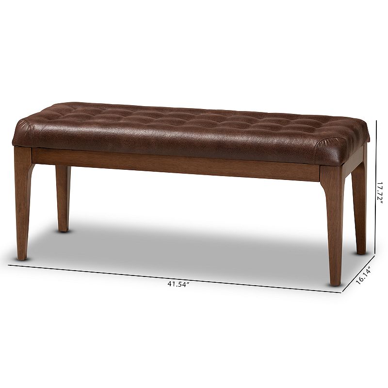 Baxton Studio Walsh Tufted Bench