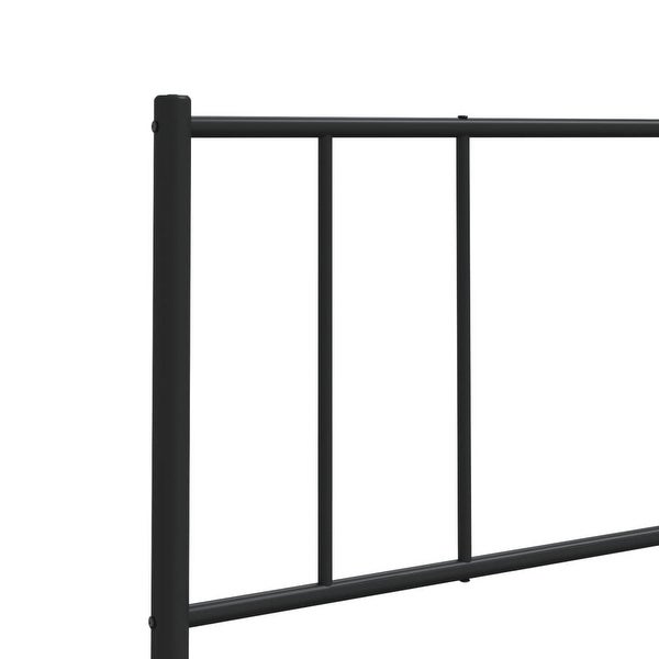 vidaXL Metal Headboard Black 39.4