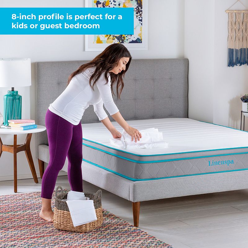 Linenspa Signature 8-in. Memory Foam Hybrid Mattress