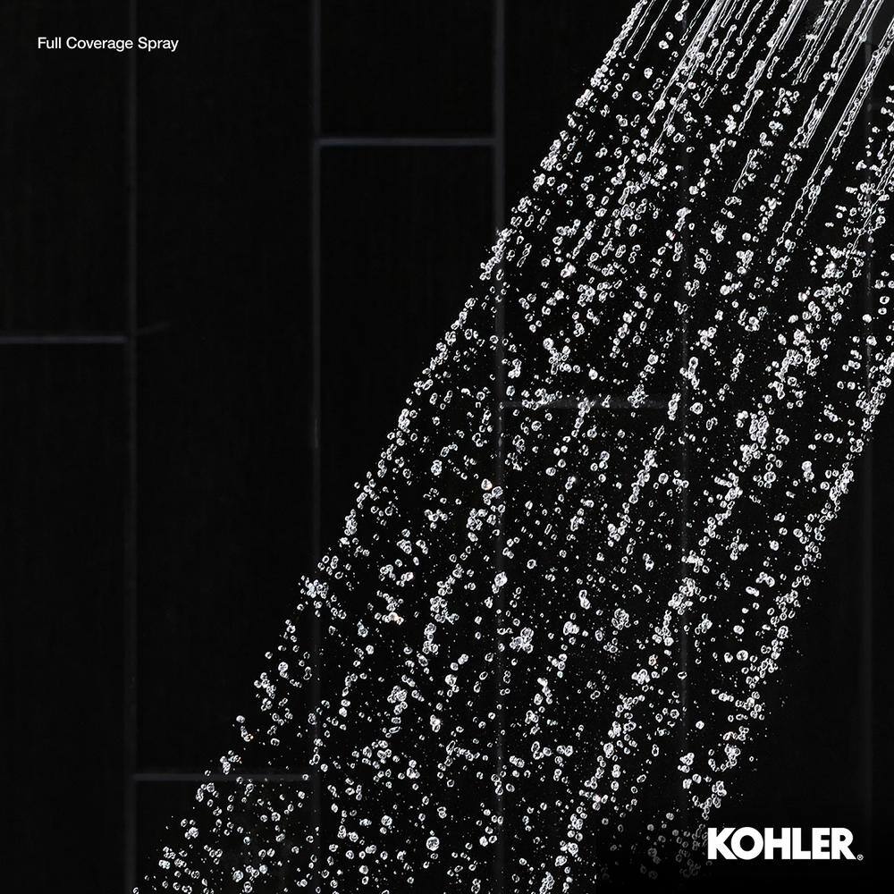 KOHLER Forte 1-Spray 5.5 in. Single Wall Mount Fixed Shower Head in Vibrant Brushed Nickel R10282-G-BN