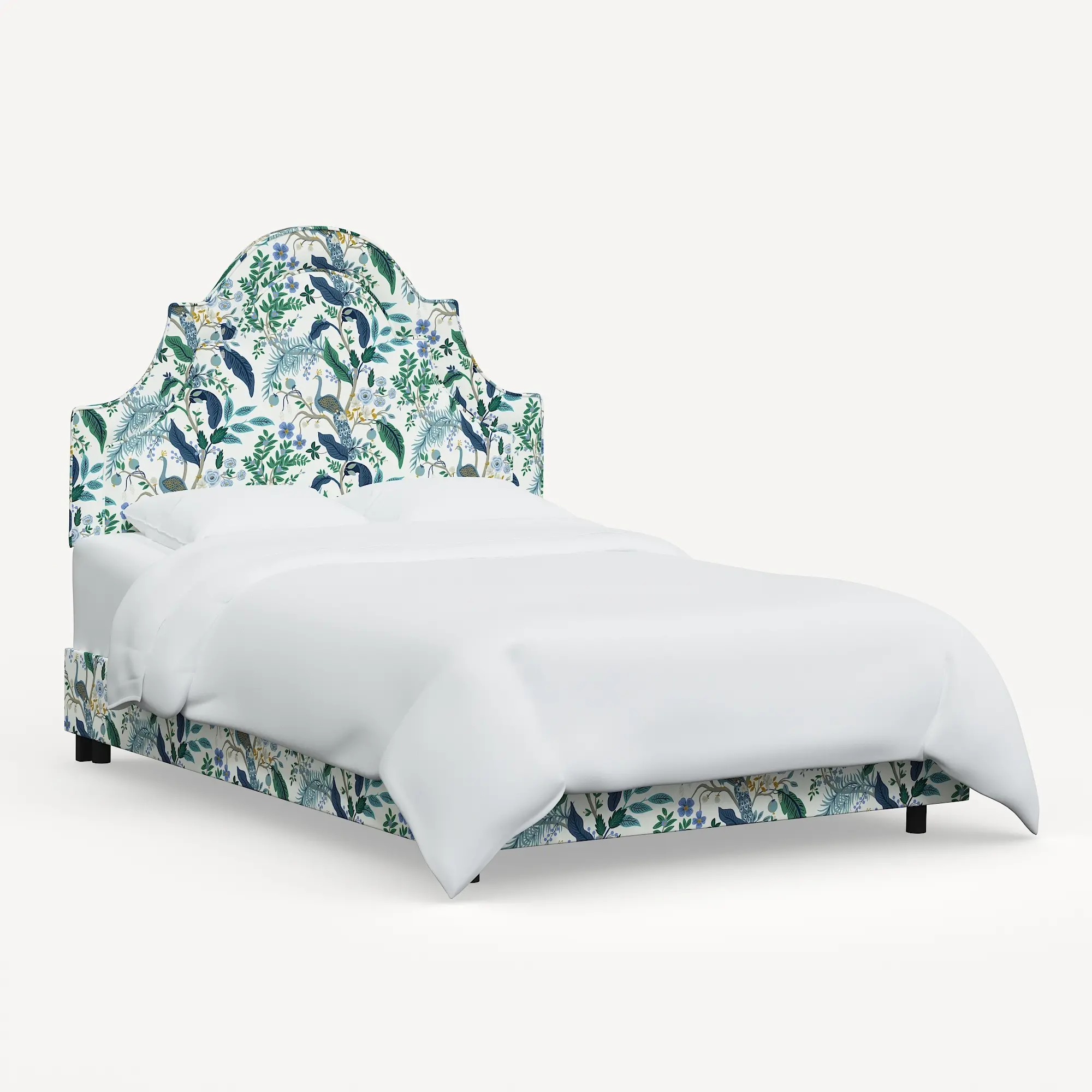 Rifle Paper Co. Marion Blue Peacock Twin Bed