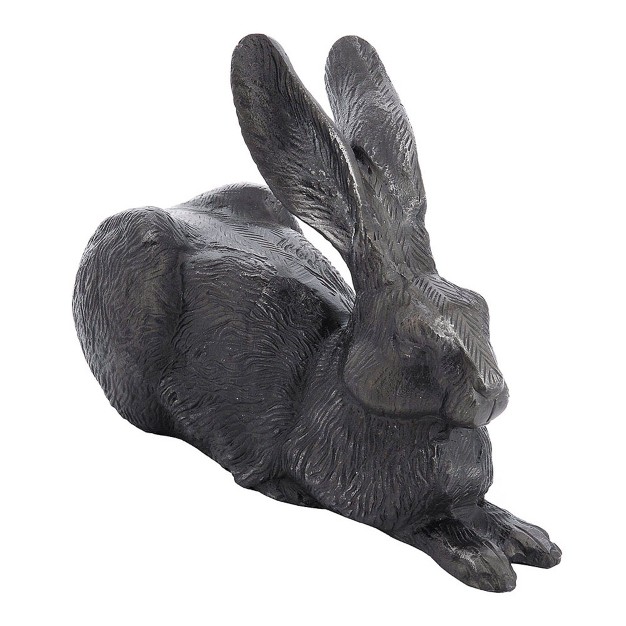 Achla Designs Rabbit Outdoor Garden Lawn Statue Charcoal