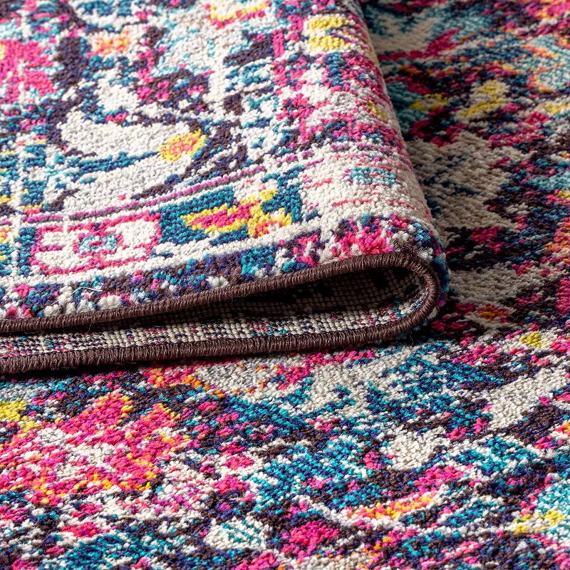 JONATHAN Y Modern Persian Boho Floral Rug