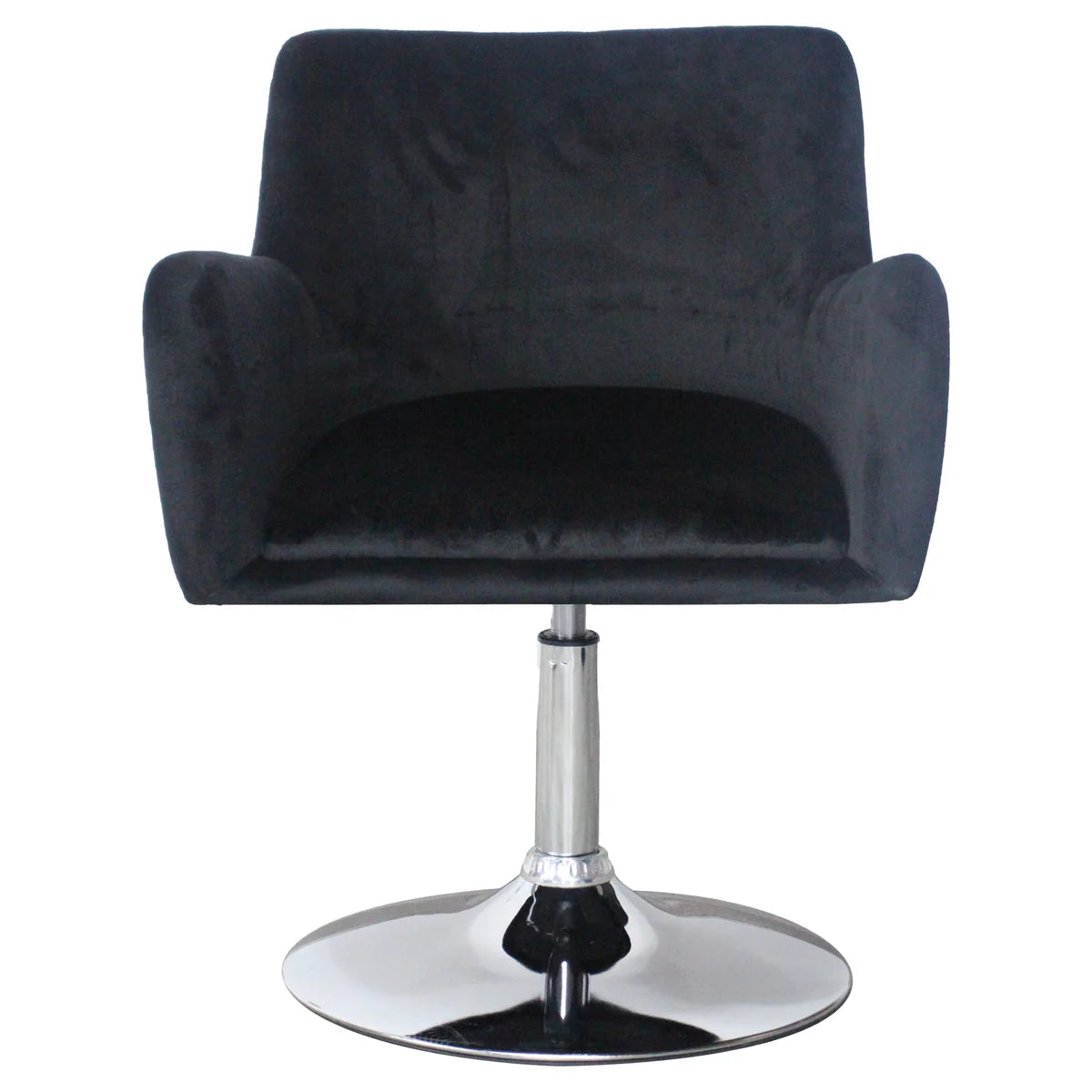 IVFC-IPS221-BLKV | Fiona Side Pleated Vanity Chair