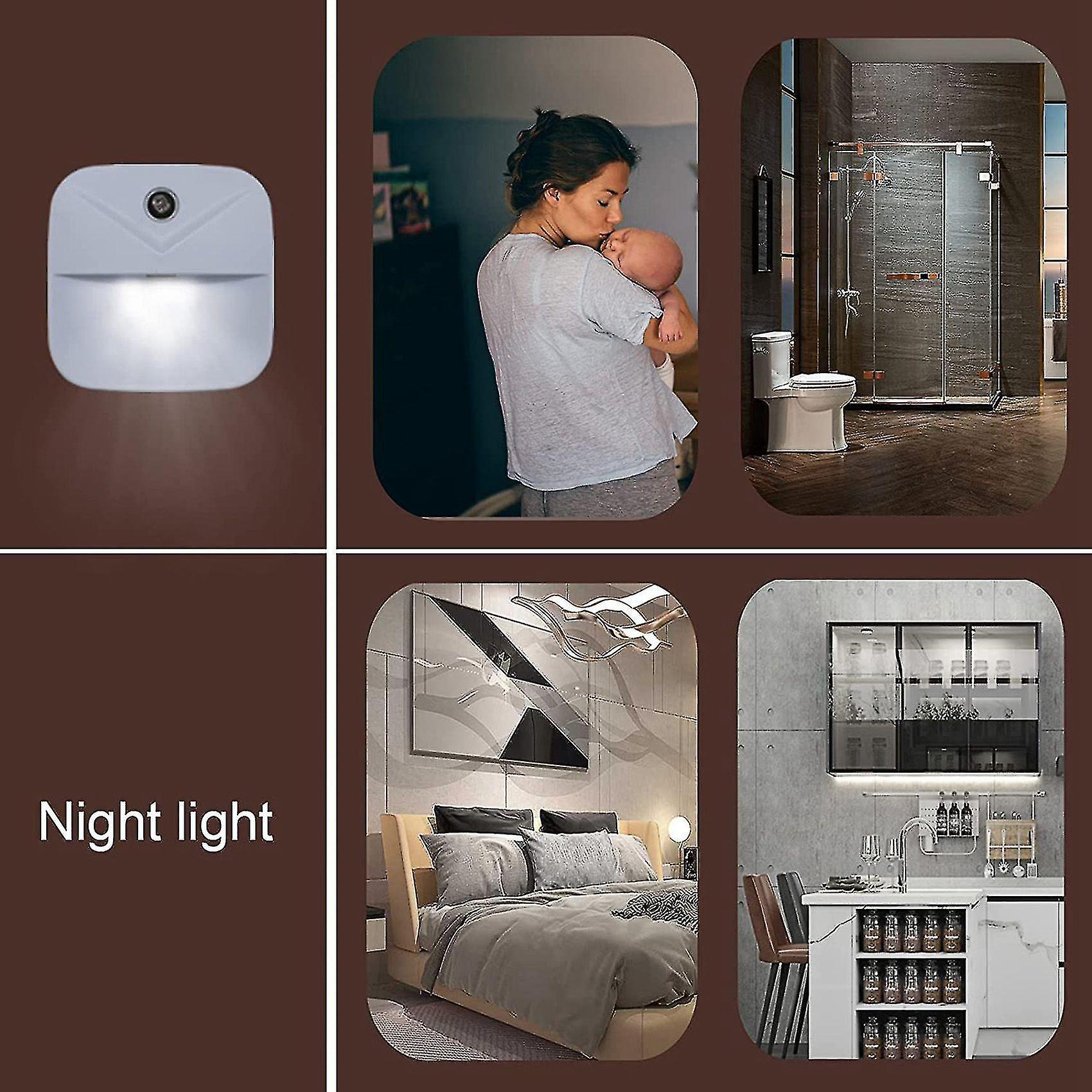 Compatible With6 Pack Led Night Light Plug In， Smart Nightlights With Dusk Eu Plug