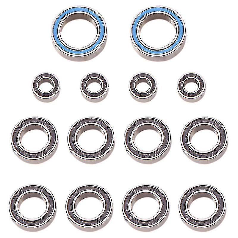 14pcs Rubber Sealed Ball Bearing Kit Compatible With Tamiya T3-01 1/8 Rc Rider