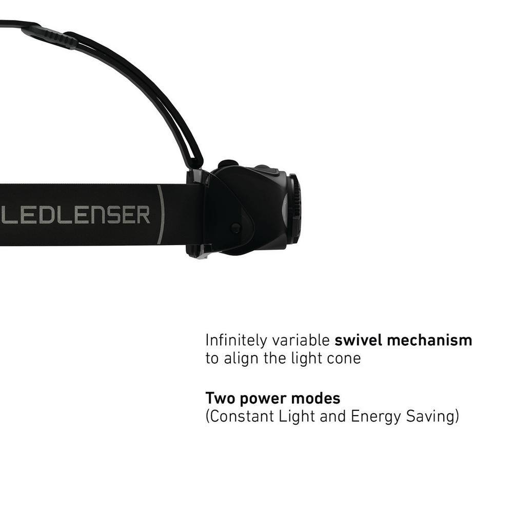 LEDLENSER MH8 LED 600 Lumen Magnetically Rechargeable Multi Color Headlamp with Focusing Optic MH8