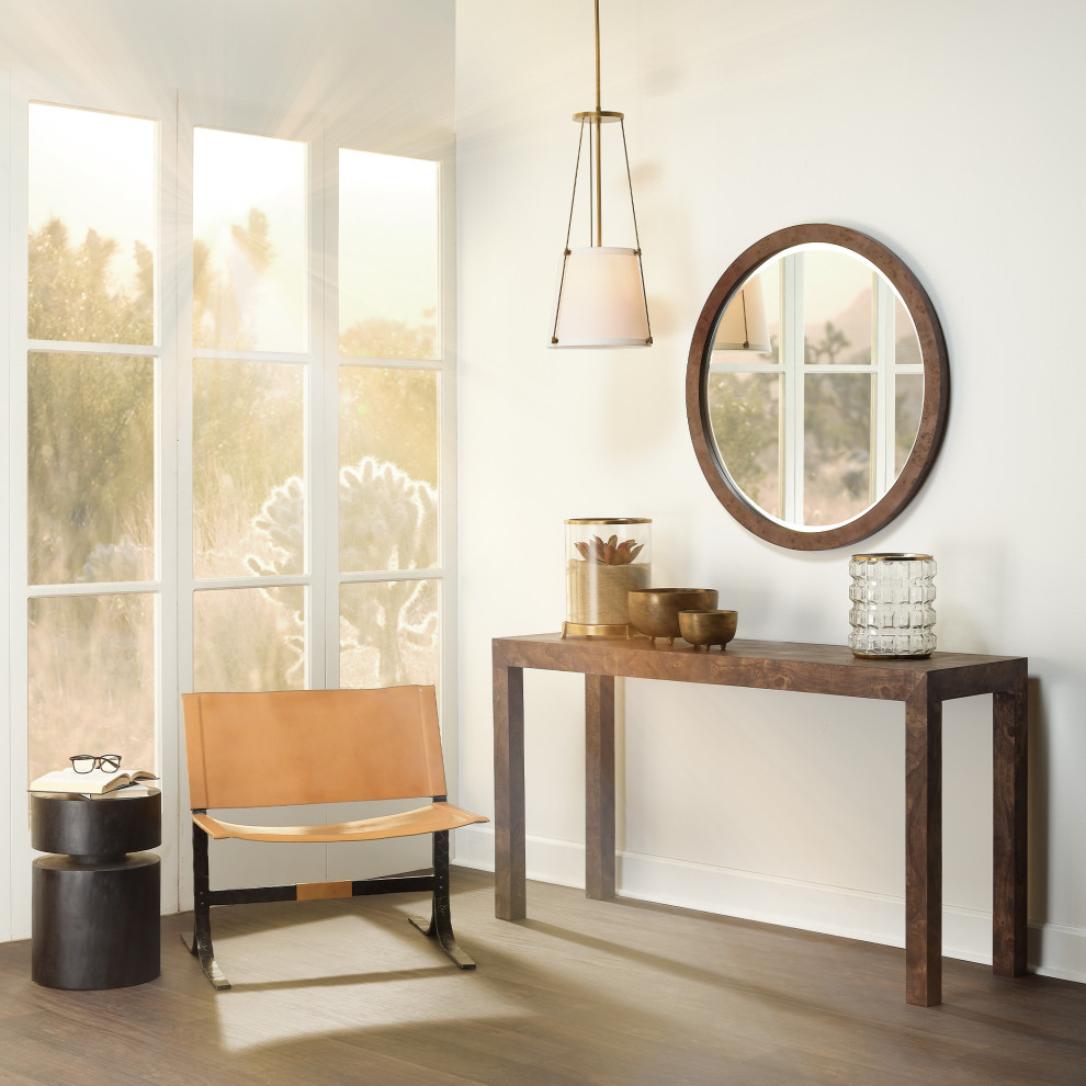 Alessa Leather Sling Chair   Industrial   Armchairs And Accent Chairs   by Jamie Young Company  Houzz