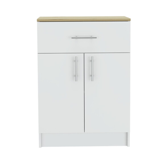 Wilmington 1 Drawer Rectangle Pantry Cabinet White...