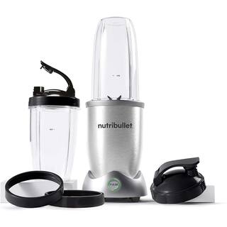 NUTRI BULLET NutriBullet Pro Plus 32 oz. Single Speed Silver Blender with 10-Piece N12-1001