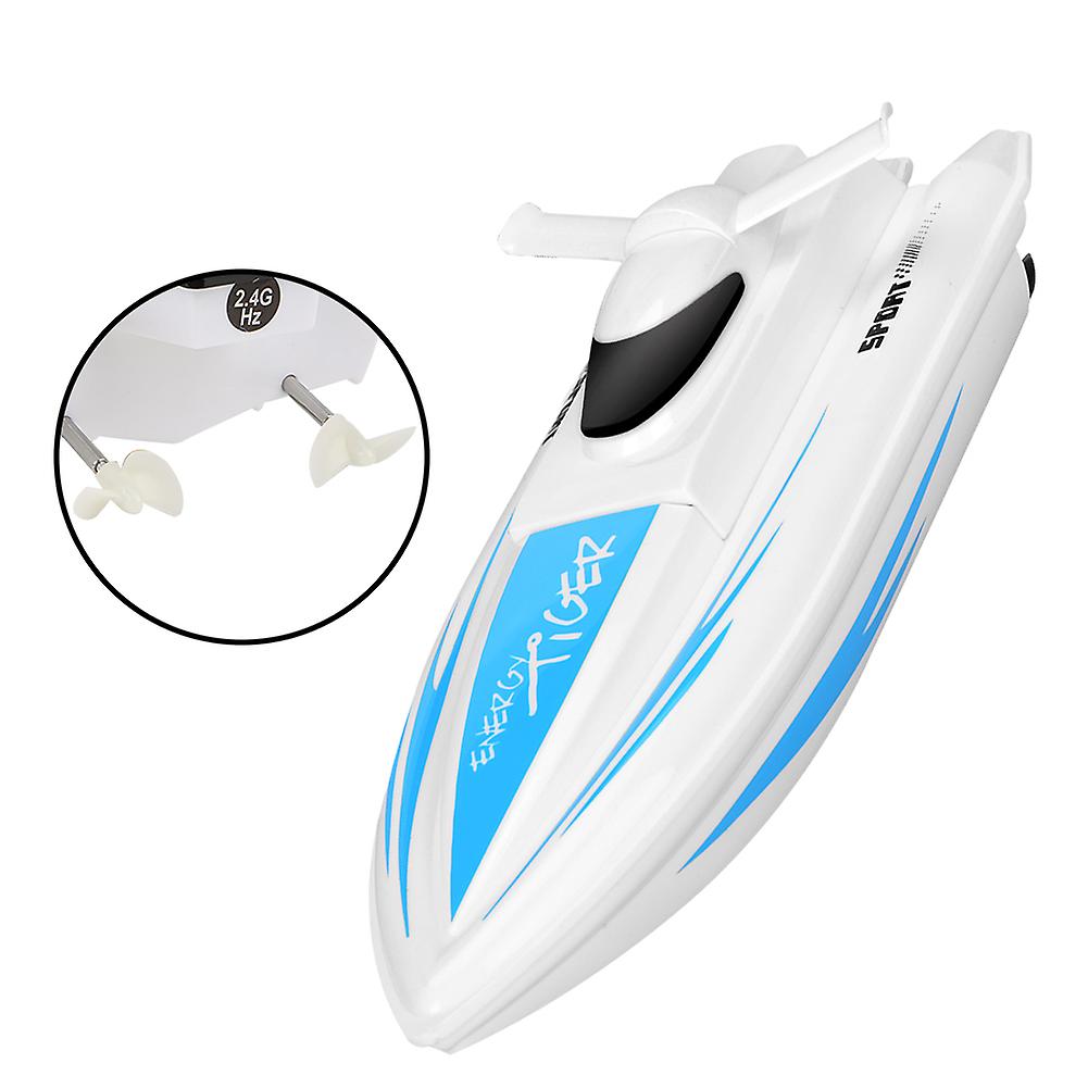 4 Channel 2.4g Waterproof Remote Control Yacht High Simulation Boat Model Children Toy (blue)