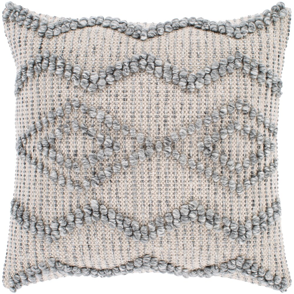 Naheed Bohemian Textured Geometric Pillow