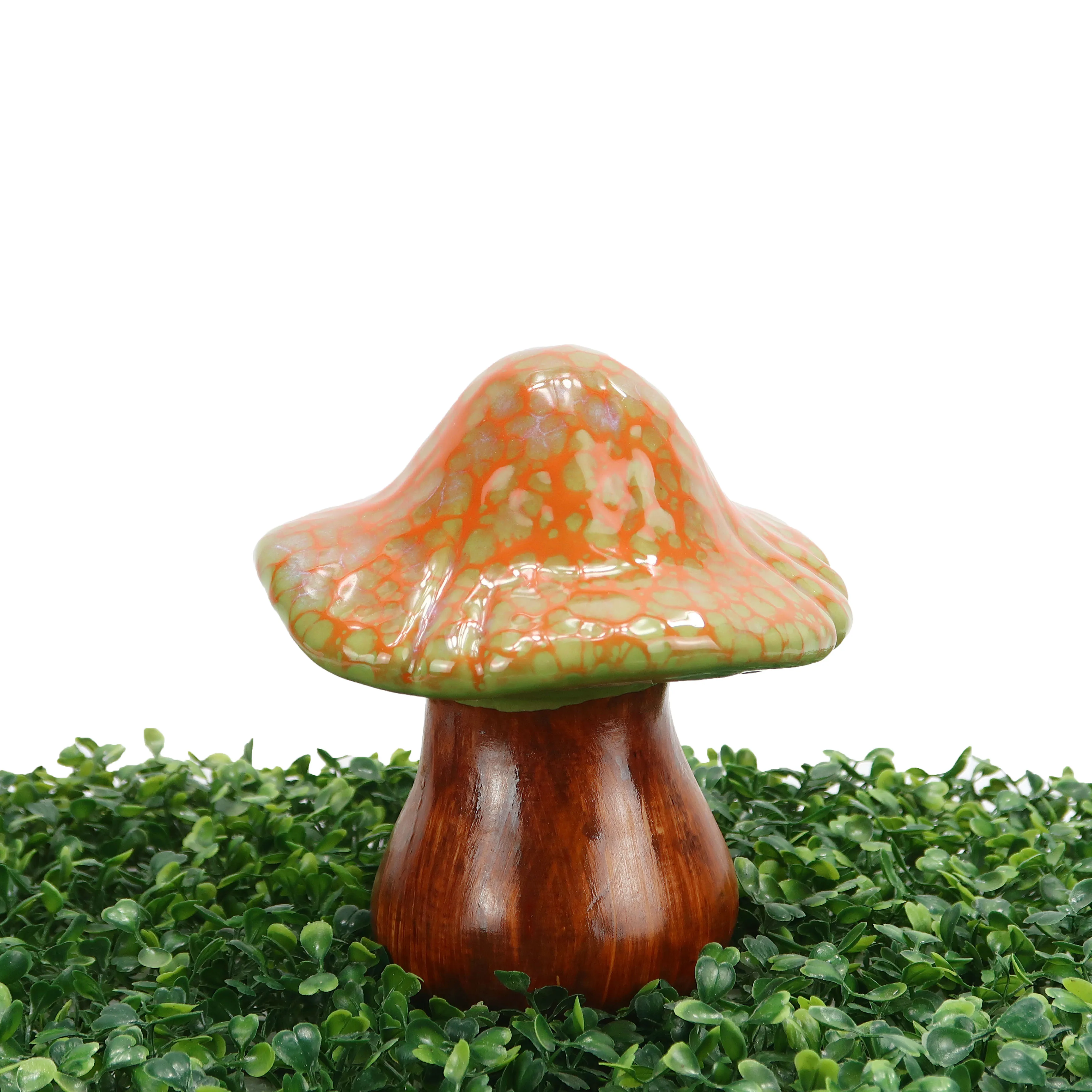 Nordic garden scenery ceramic ornaments artificial plant mushroom outdoor decoration simulation mushroom ceramic ornaments