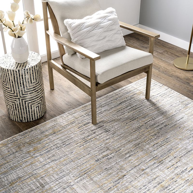 nuLoom Emersyn Contemporary Textured Abstract Crosshatch Area Rug