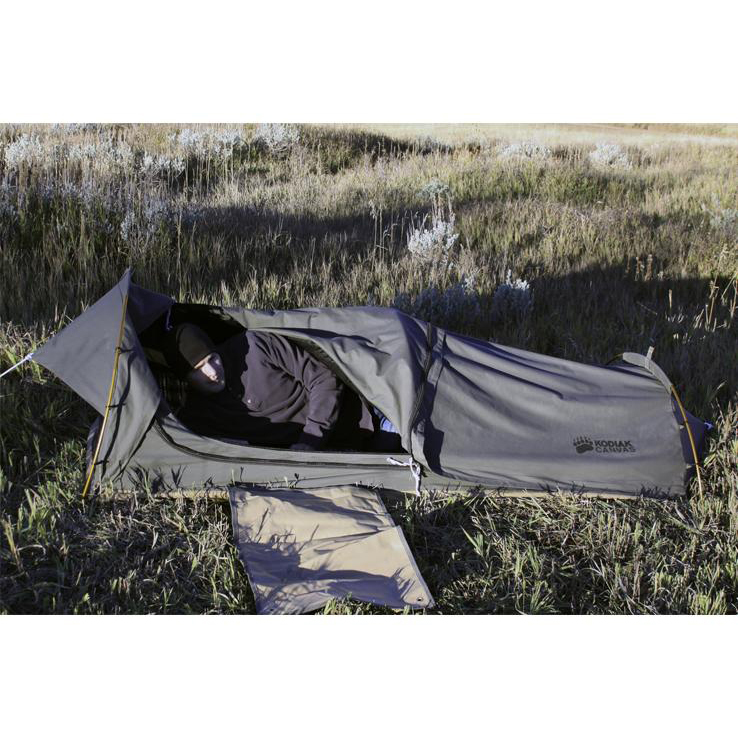 Kodiak Canvas Swag 1Person Canvas Tent  Brown