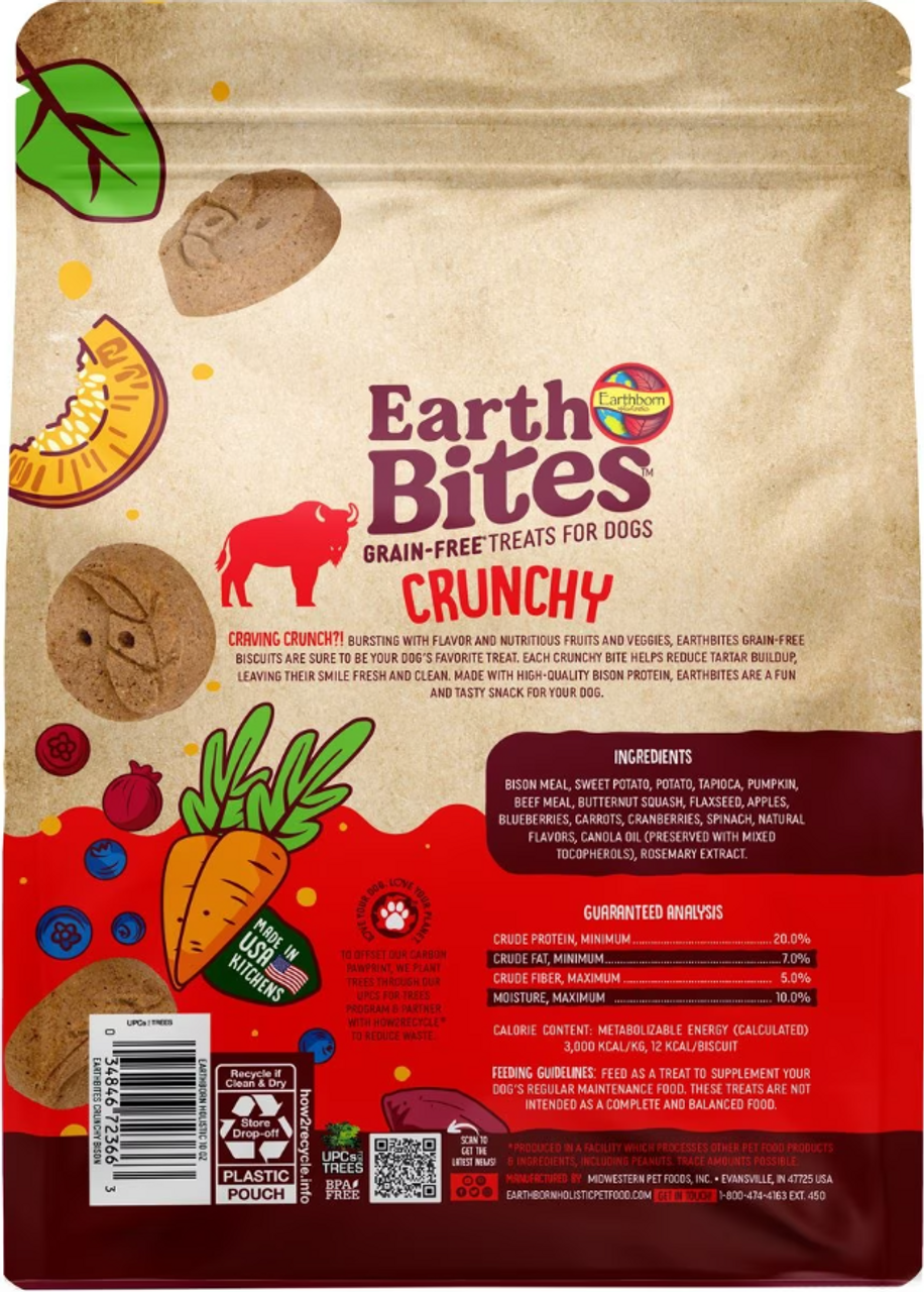 Earthborn Holistic EarthBites Grain-Free Bison Dog Treats