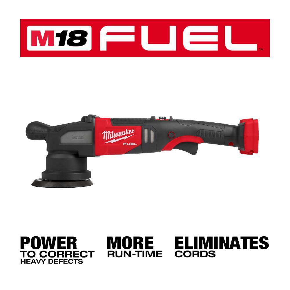 MW M18 FUEL18V Lithium-Ion Brushless Cordless 15MM DA Polisher (Tool-Only) 2684-20