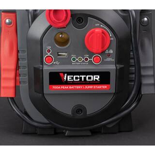 VECTOR 700 Peak Amp Jump Starter One USB Charging Port Rechargeable J312V