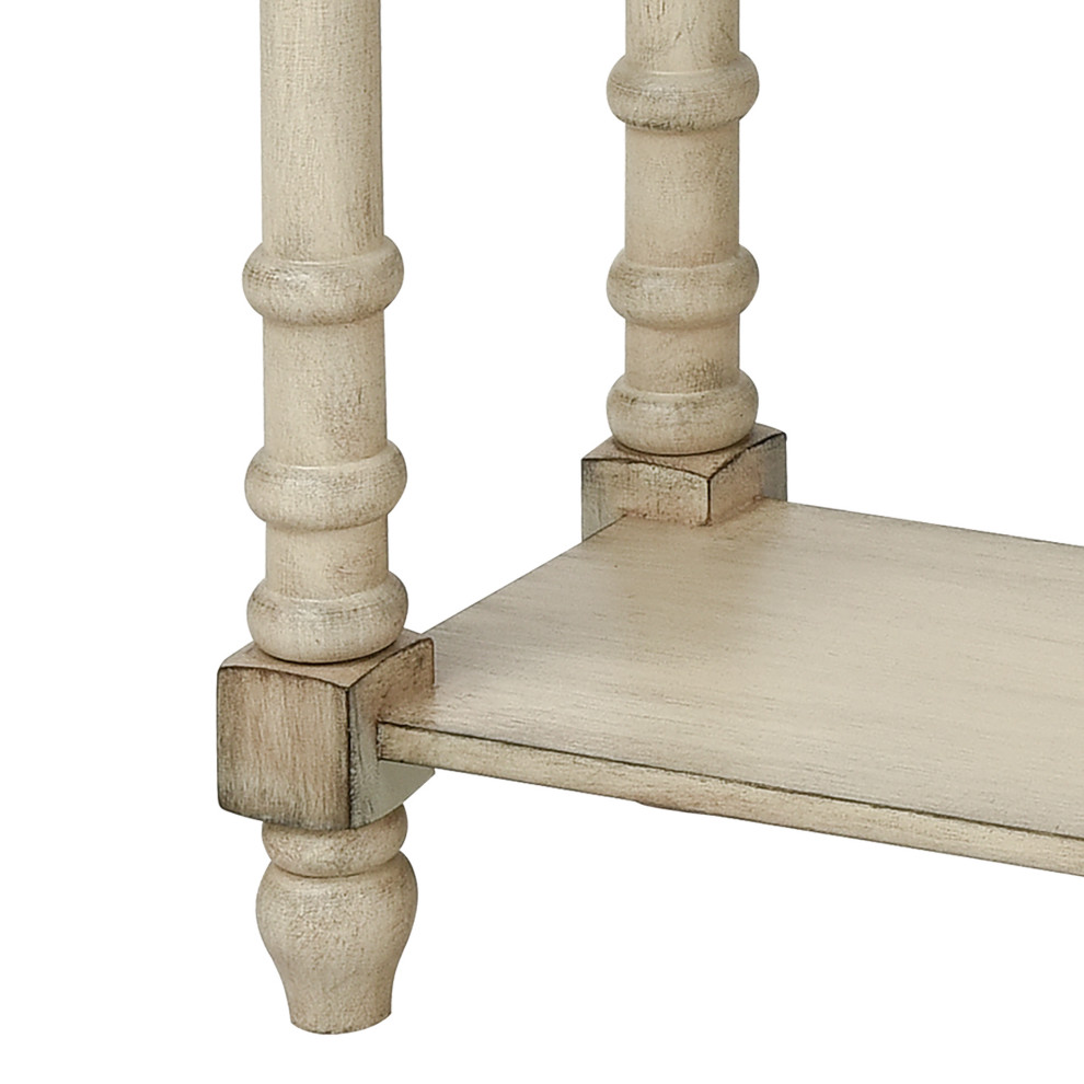 Hager Console Table Antique Cream   Farmhouse   Console Tables   by HedgeApple  Houzz