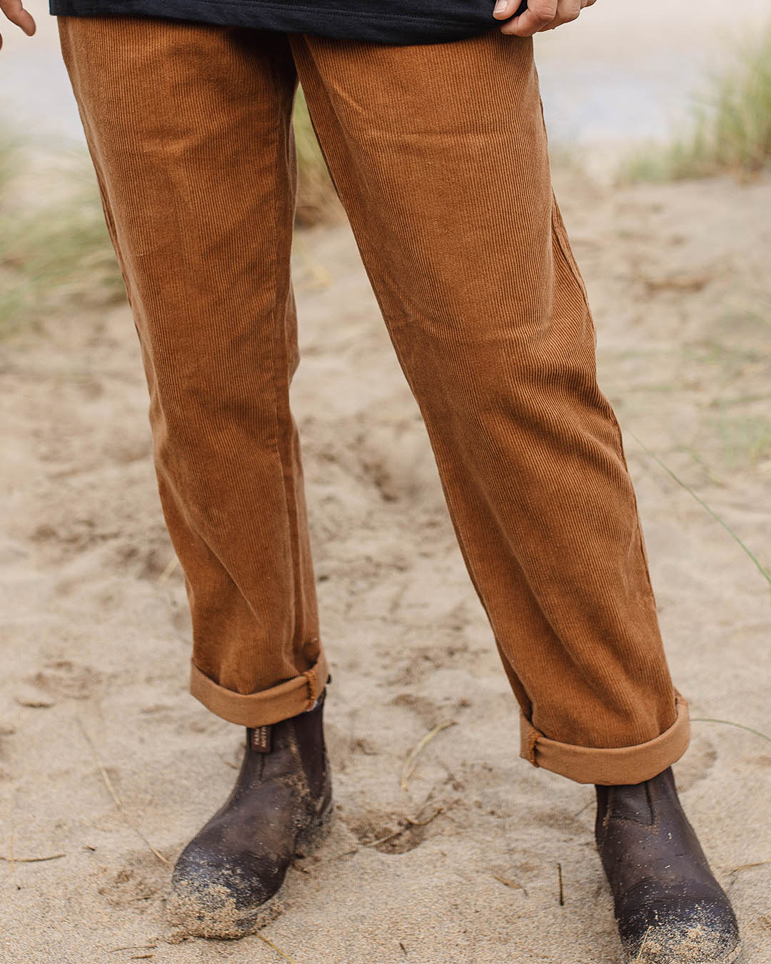 Compass Recycled Corduroy Trouser - Coconut