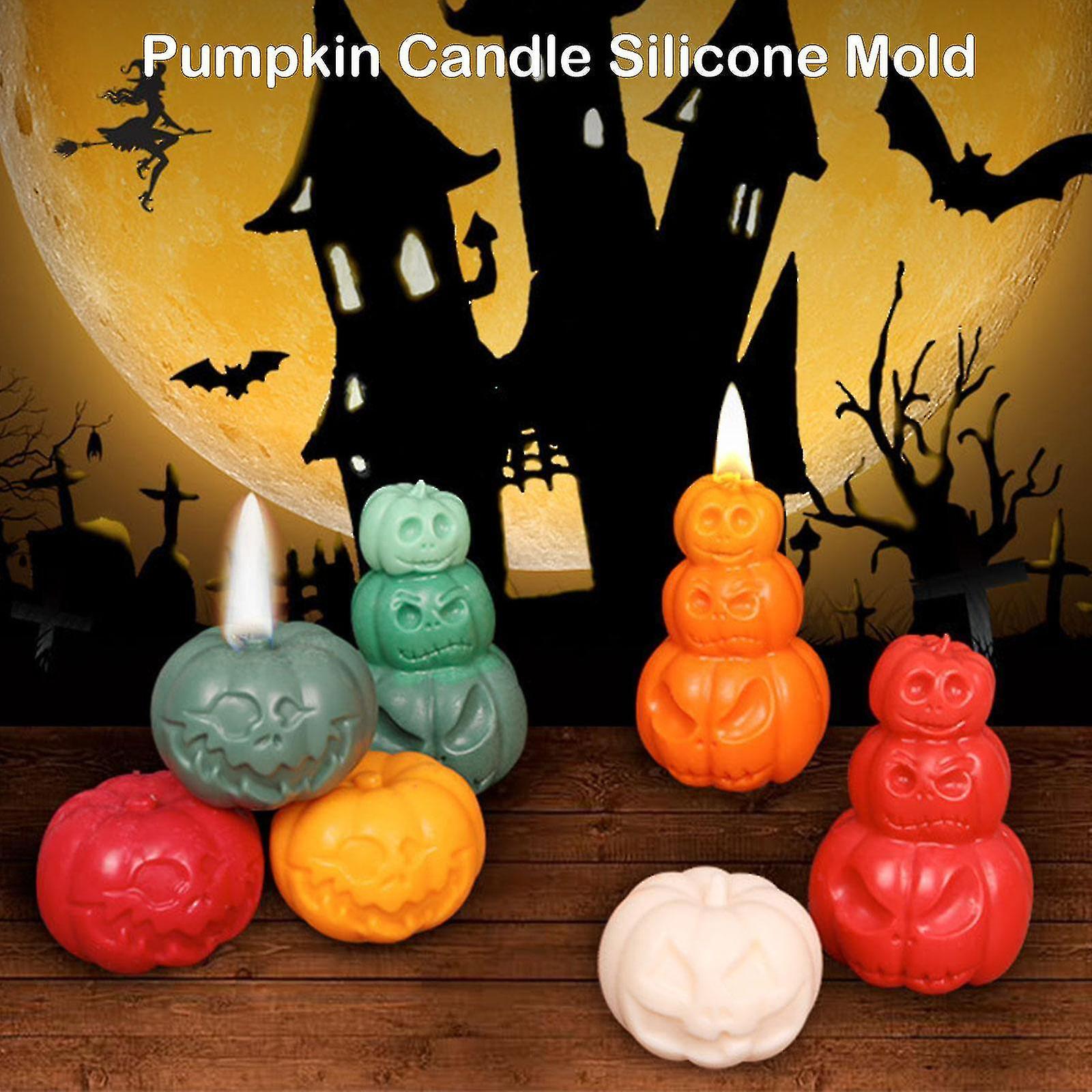 3d Christmas Pumpkin Candle Molds Silicone Mold Diy Epoxy Resin Soap Candle Cake Baking New