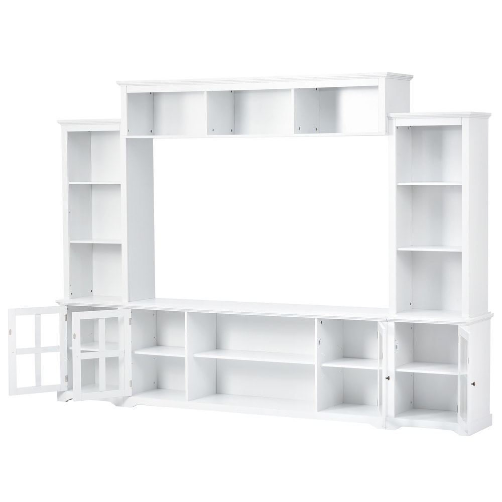 TV Stand Entertainment Units Bookshelf with 66\