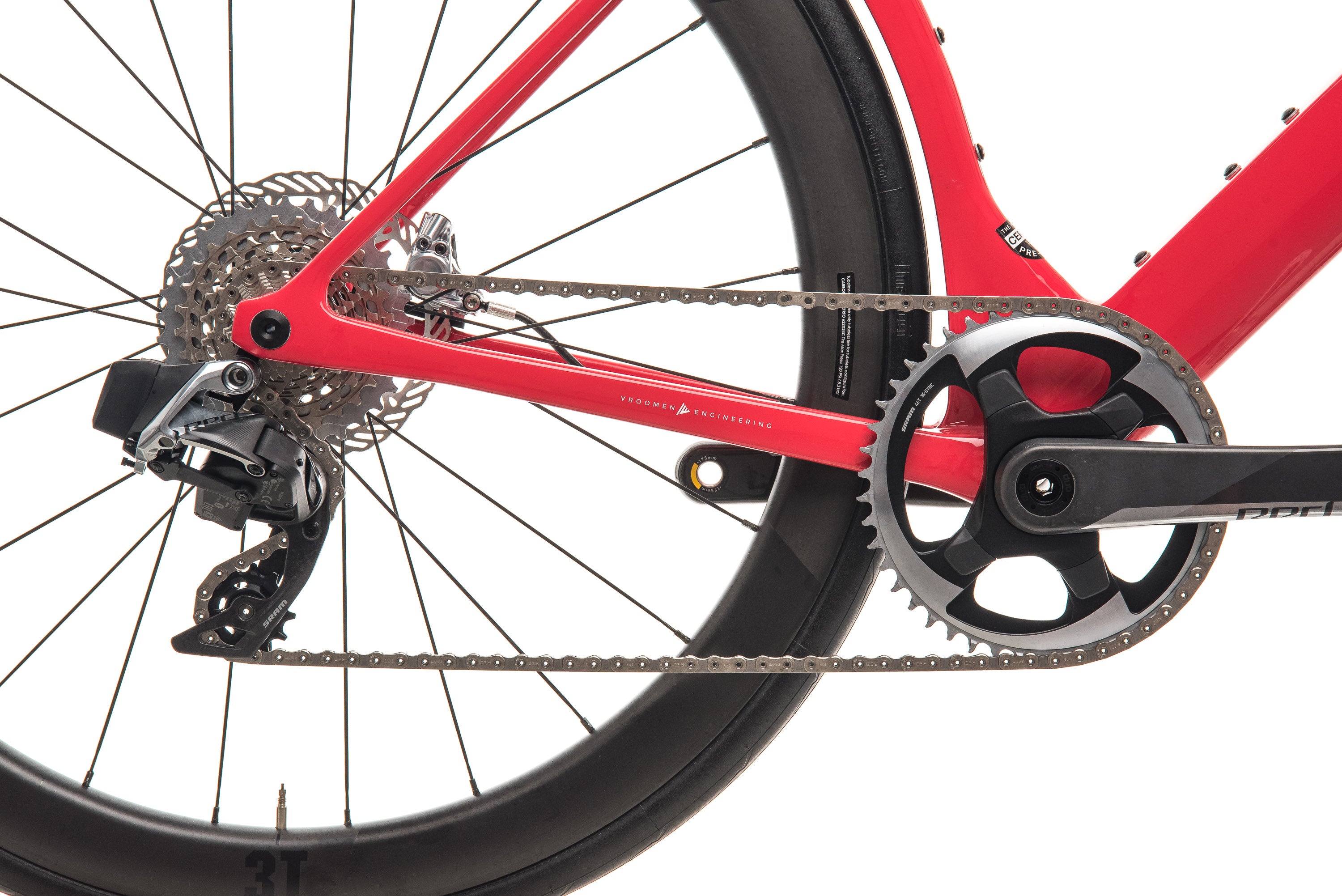 3T Strada Team Red AXS eTap Road Bike - 2020, Large