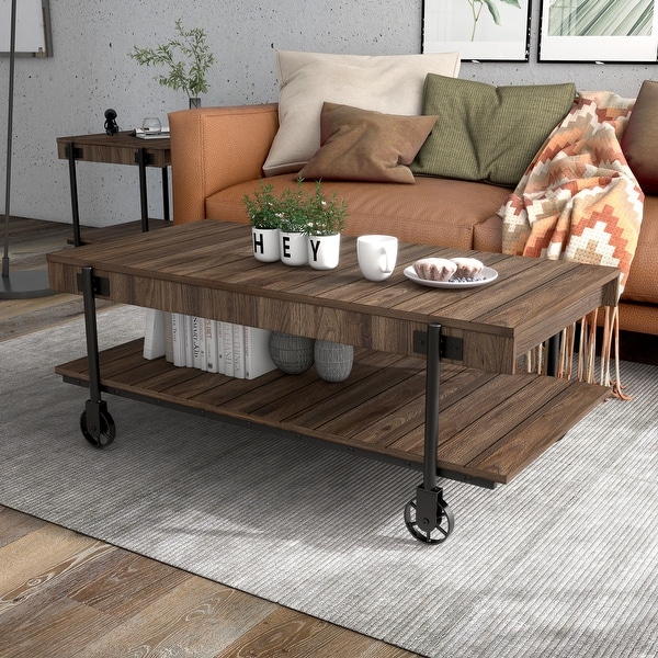 Hyssop Industrial 47-in Coffee Table by Furniture of America