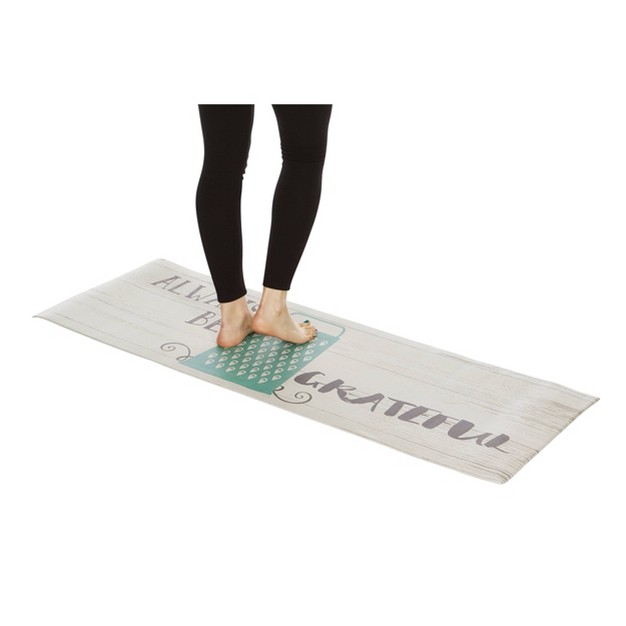 Oversized Cushioned Anti fatigue Kitchen Runner Mat Always Be Grateful J amp v Textiles